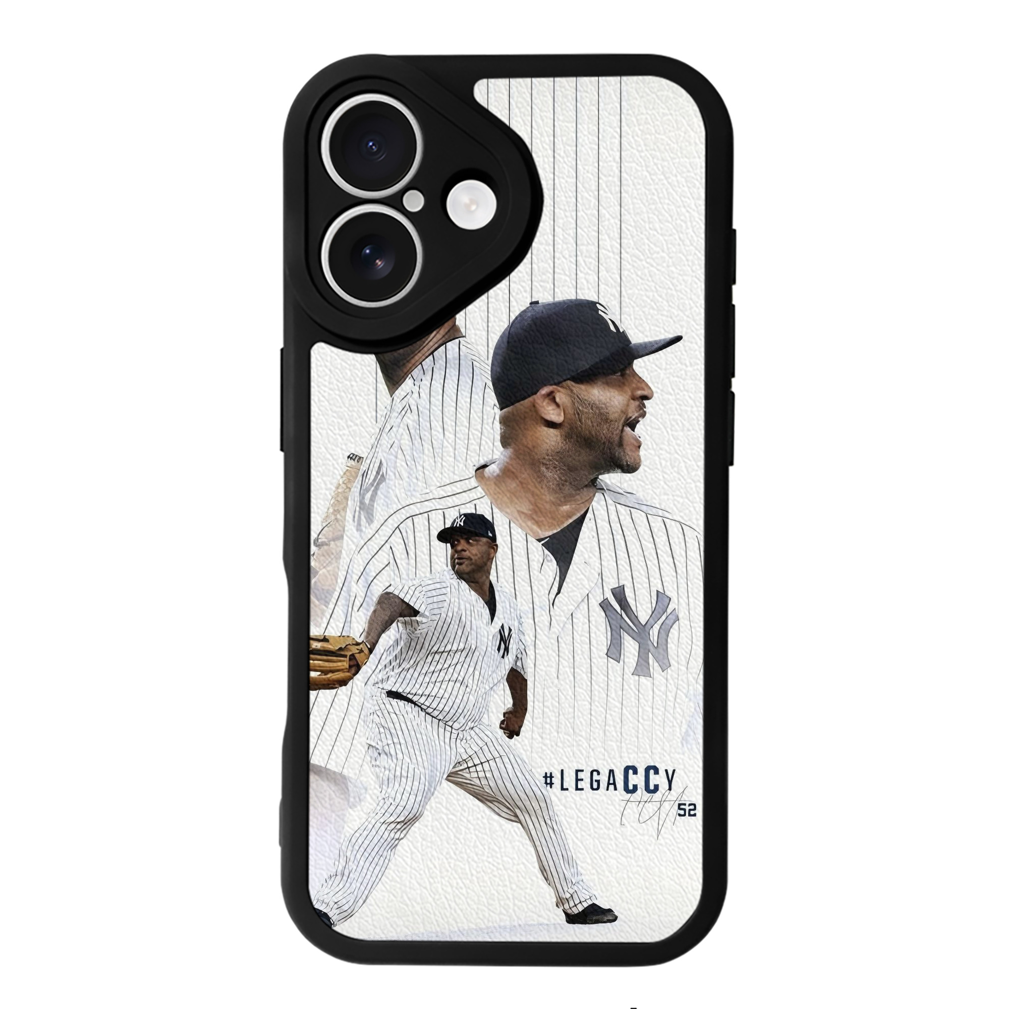 CC Sabatnia 21 IPhone 16 Silicone Leather Case – UV Print, Lambskin Texture – Perfect Fit, Wireless Charging Compatible, Scratch Resistant, Precise Cutouts – Stylish Protection For IPhone 16